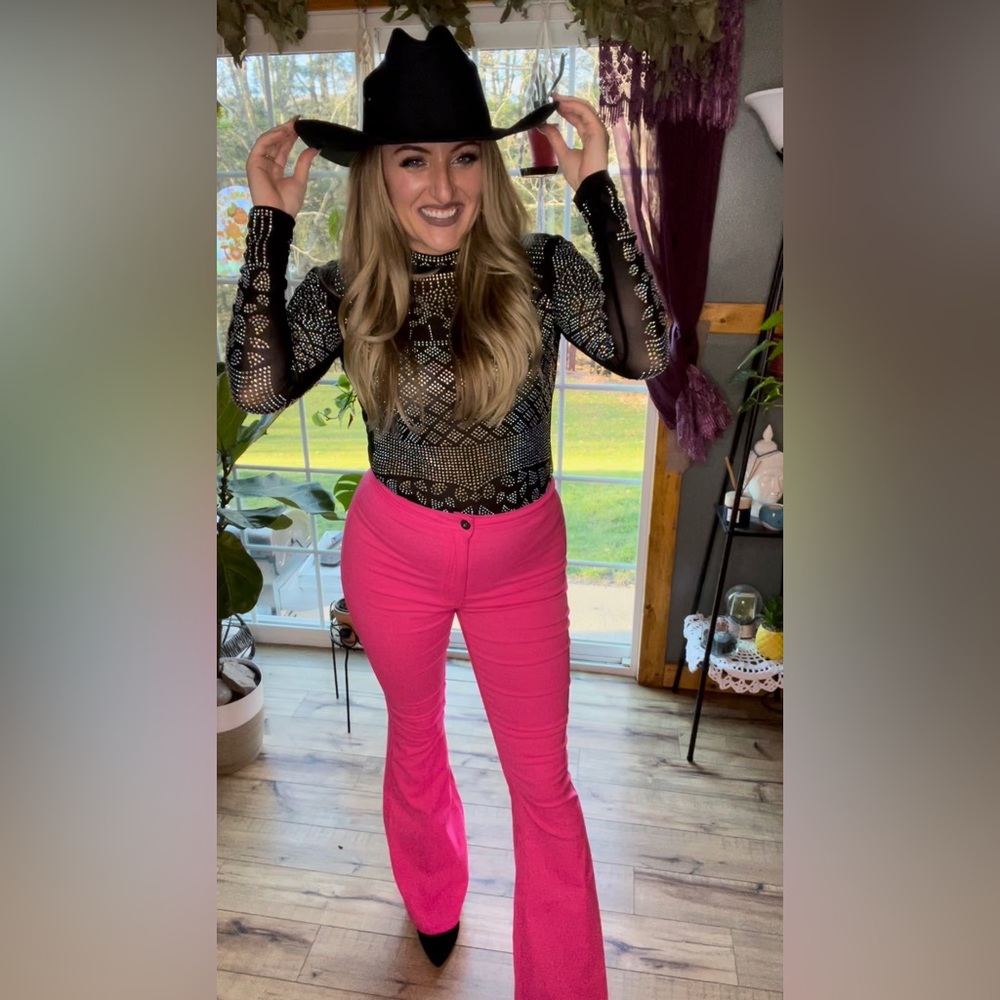 Women’s pants - Flared leg - size Large - Hot Pink Flares